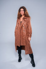 Load image into Gallery viewer, The Long Suede Coat
