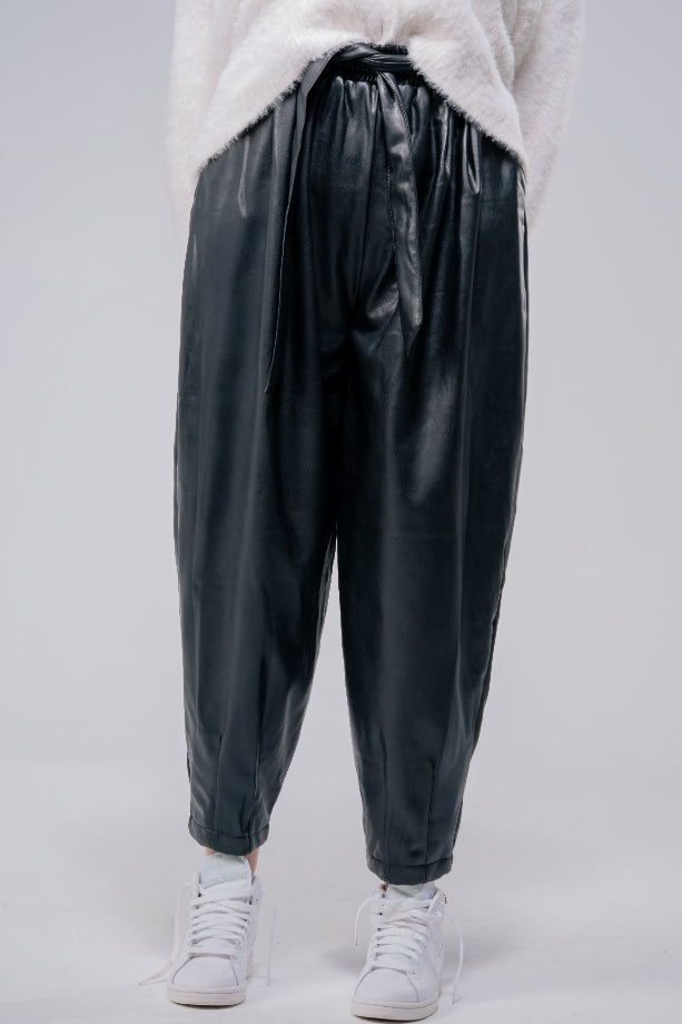 The Straight Leather Pants