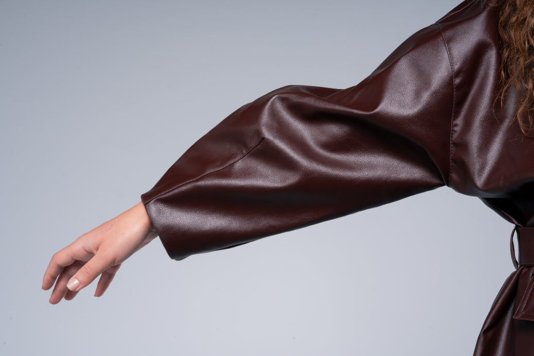 Brown Leather blazer