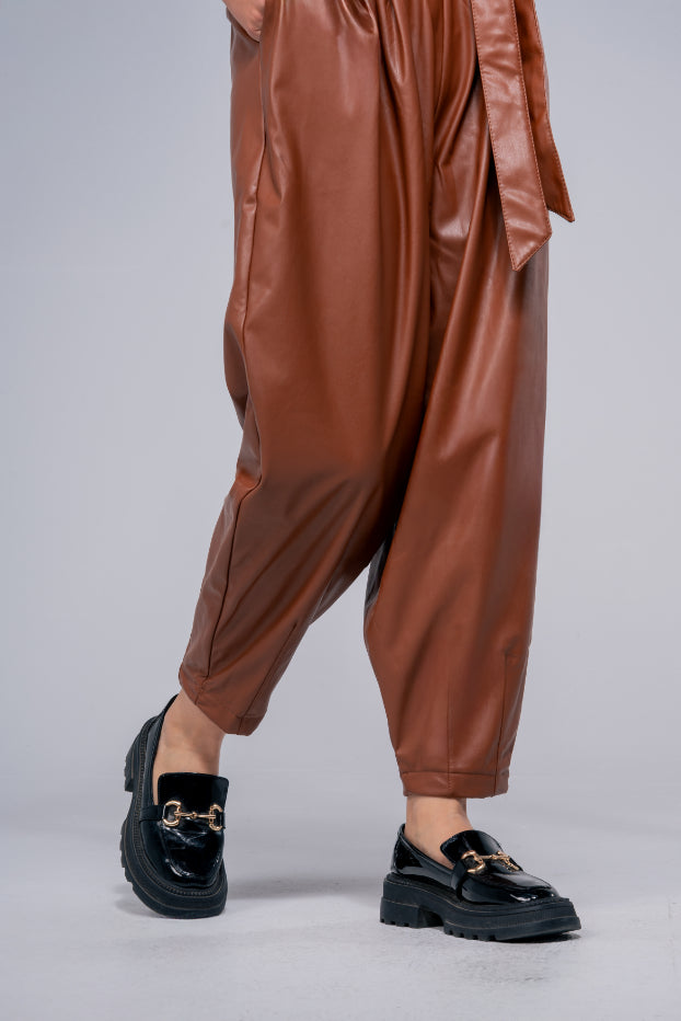 The Straight Leather Pants