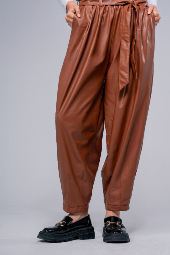 The Straight Leather Pants
