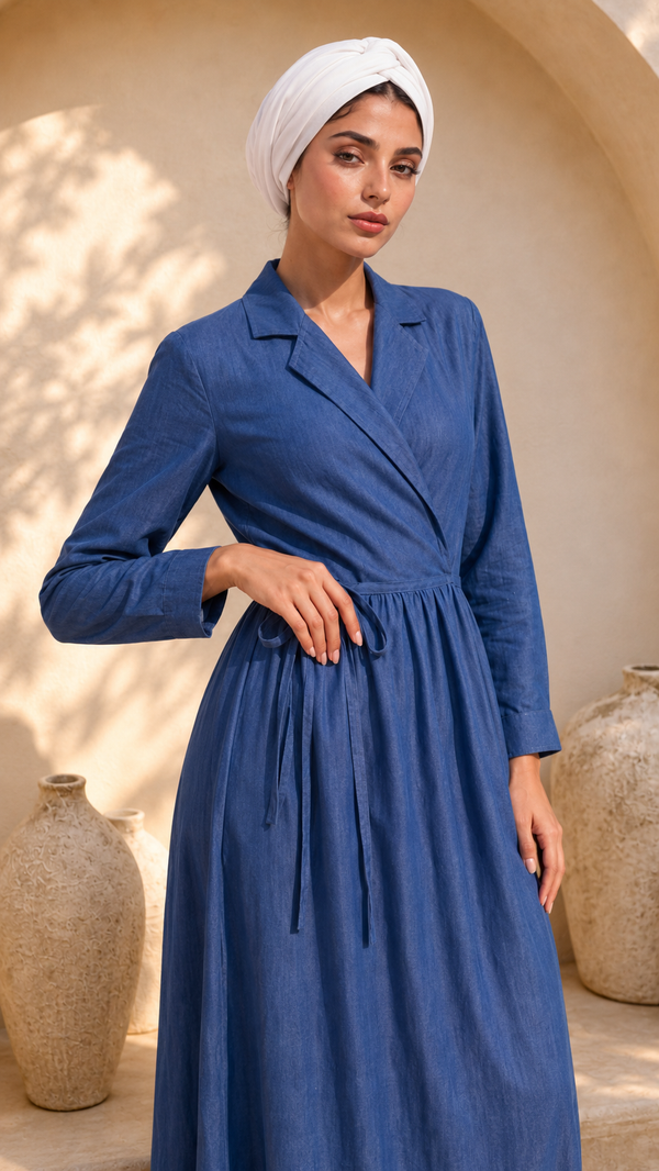 Denim like dress