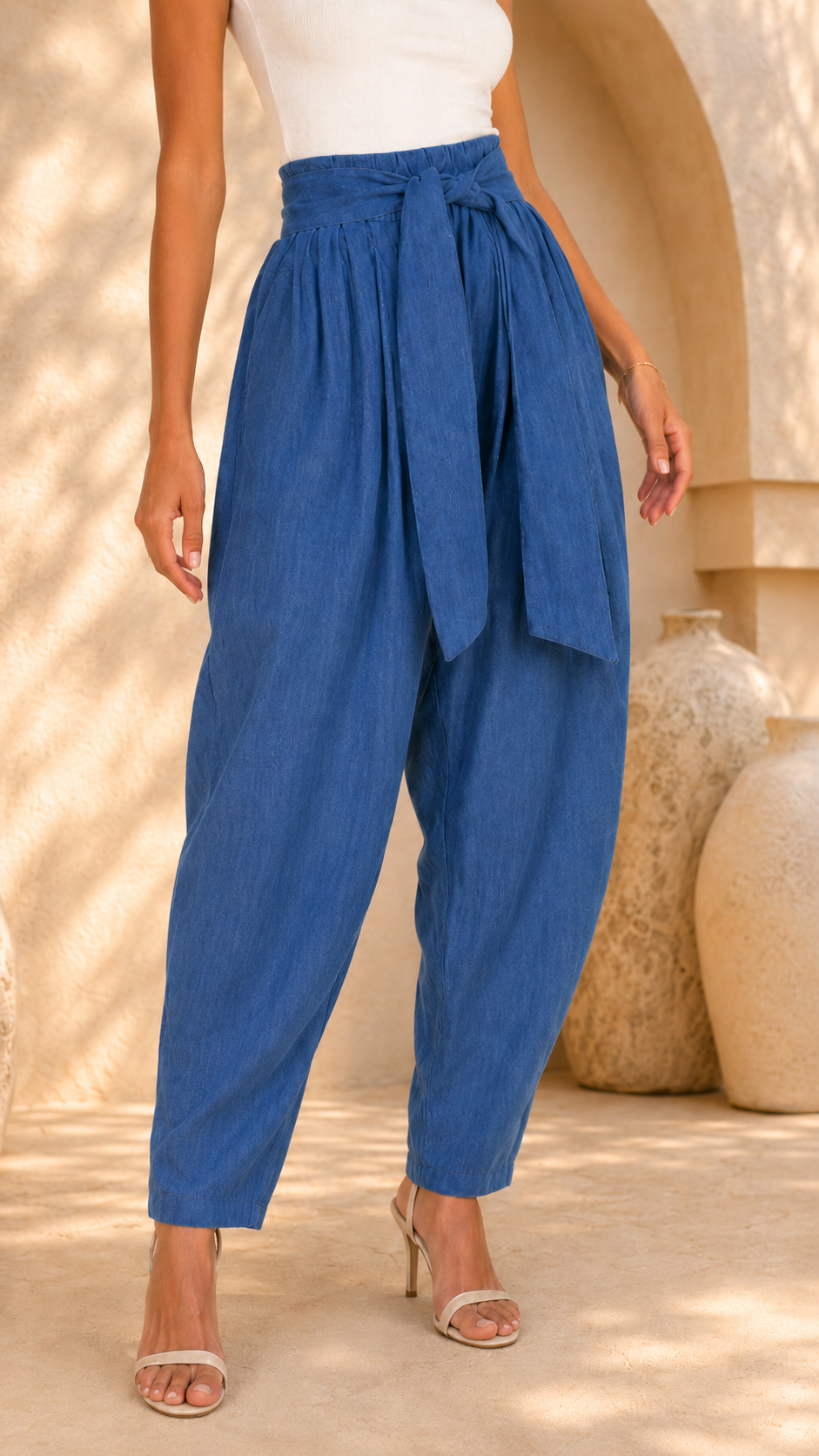 Denim Balloon Pants